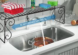 expandable scroll metal over the sink