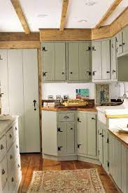 Farmhouse Style Cabinets With 70s Color Twist Rustickitchens Farmhouse Style Kitchen Cabinets Kitchen Cabinet Styles Old Farmhouse Kitchen