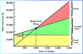Break Even Point Managing Finances Fixed Cost Point