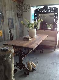 Wrought Iron Living Room Furniture Rustic Table Top With Wrought Iron Base Rustic Table Iron Table Outdoor Dining Table
