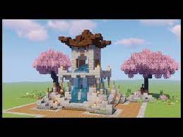 Minecraft How To Build An Asian Style Fountain Youtube Minecraft Fountain Minecraft Blueprints Minecraft Designs