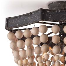 Maybe you would like to learn more about one of these? Wood Beaded Semi Flush Mount Burke Decor