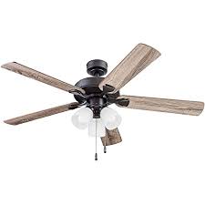 Find the oil port on your particular model of harbor breeze and drop 3 or 4 drops of light machine or sewing oil into it. Harbor Breeze Mazon 44 In Brushed Nickel Flush Mount Indoor Ceiling Fan With Light Kit And Remote 3 Blade Amazon Com