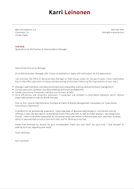 You can use your cover letter to go into detail about something in your resume that needs explaining. Administration Manager Cover Letter Example Kickresume