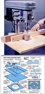 Drill Press Drum Sander Table Plan Sanding Tips Jigs And Techniques Woodarchivist Com Drill Press Drill Drill Press Table