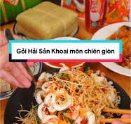Gỏi Khoai Môn Chiên Giòn Hải Sản Dễ Làm Cho Tết