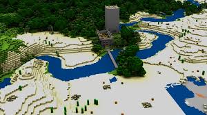 Tons of awesome minecraft wallpapers 1080p to download for free. Download Wallpaper 1920x1080 Minecraft House Bridge River Trees Full Hd 1080p Hd Background