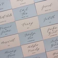 That way, they can simply scan each row until they find their card and be on their way. Seating Chart Vs Escort Cards Vs Place Cards Hoboken New Jersey Wedding Calligraphy