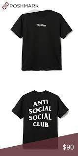 Printing anti diary social club vegan milkfree lactosefree tshirt 2020 crew neck casual mens tee shirt short sleeve male hiphop. Authentic Anti Social Social Club Anti Social Social Club Social Club Club Shirts