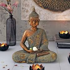 Dekofigur Sitzender Buddha Figuren Dekoration Buddha Deko Buddha Dekoration Buddha