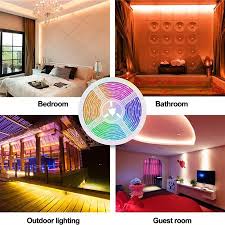 The golden color of the led lamps is really setting the scene. Rgb Led Strip Lights 32 8ft 65 6ft Led Light Strip Smd 2835 Led Tape Lights Flexible Color Changing Led Strip Lights With Remote Controller For Home Bedroom Kitchen Party Walmart Canada