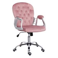 These pink velvet chairs are quite fetching, and they look very regal when put into the right space. Desk Chair For Home Velvet Pink Comfy Padded Computer Chair Adjustable Height Swivel Chair Kids Chair Home Office Furniture Buy Online In Dominica At Dominica Desertcart Com Productid 196947882