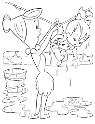 School's out for summer, so keep kids of all ages busy with summer coloring sheets. Wilma Taking Care Of Pebbles Coloring Page Kids Coloring Page Coloring Library