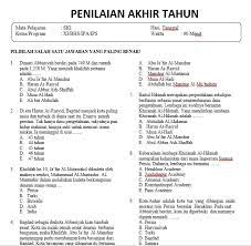 Soal uas ganjil mata pelajaran ski kelas xi ma by maulana_susanto. Soal Pat Ski Kelas 11 Dan Jawabannya
