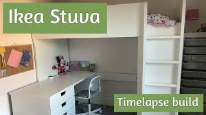 Ikea Stuva Assembly How To Build The Loft Bed In Time Lapse Ikea Stuva Bed Ikea Loft Bed Ikea Loft Bed Hack