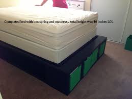 Bed With Mattress And Box Spring Height Was 40 High Lol Too High For Someone To Sleep Up There Mattress Bed Box Spring