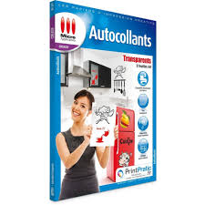 Autocollants Transparents A4 Micro Application