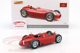 Originally made by lancia and improved by scuderia ferrari. Cmc 1 18 Juan Manuel Fangio Ferrari D50 1 Winnaar Brits Gp Wereldkampioen Formule 1 1956 M 197 Model Auto M 197