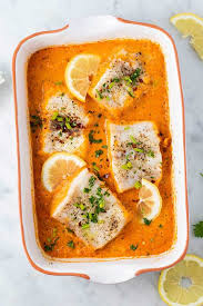 Place fish in baking dish, and season with garlic i heated the extra sauce and served it with the fish and rice. Baked Cod In Roasted Red Pepper Sauce Sunkissed Kitchen