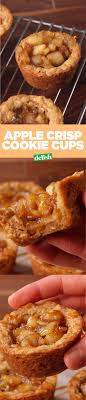 Apple Crisp Cookie Cups Apple Pie Recipe Cookie Cups Recipe Dessert Recipes Apple Recipes