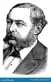 Professor R. a. Proctor, Vintage Illustration Stock Vector