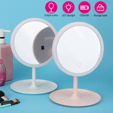 Good prices, good products, good service, this is the power of new retailing! Makeup Mirror Led Light Cosmetic Mirrors Round Shape Desktop Vanity Mirror Double Sided Backlit Buy At A Low Prices On Joom E Commerce Platform