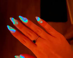 Image of GlowintheDark Nails nail art
