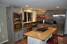custom rustic kitchen cabinets vienna