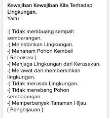 Lima kewajiban kita terhadap lingkungan. Sebutkan 10 Kewajiban Manusia Dalam Menjaga Lingkungan Alam Brainly Co Id
