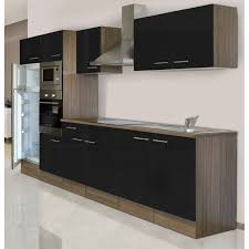 Respekta Kuchenzeile Kb330eysmigke 330 Cm Schwarz Eiche York Nachbildung Kuchenzeilen Seidenglanz Kuche Kaufen