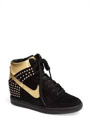 Black And Gold Tennis Shoes Womens Nike Dunk Sky Hi Wedge Sneaker Women Nordstrom Black And Gold Sneakers Womens Sneakers Wedge Sneaker