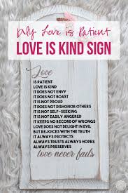 Download Diy Love Is Patient Love Is Kind Sign Happily Ever After Etc