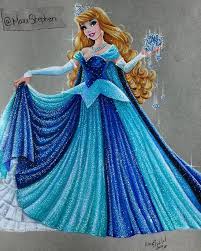 Princess Aurora Drawing From Sleeping Beauty In Coloured Pencils Princesas Disney Princesas Dibujos Princesas