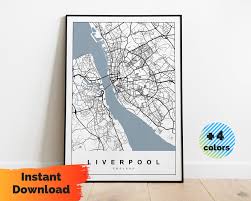 The poster liverpool minimalist map is an original creation by artmap design. Liverpool Map Digital Printable Instant Download City Poster Art Travel Map Of Liverpool England Request Any City In 2020 Liverpool Map City Map Art Map Art