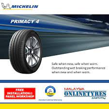 The evergrip technology provides outstanding wet grip, thanks to Installation 17 Michelin Primacy 4 St Tyre Shopee Malaysia
