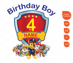 Check spelling or type a new query. Paw Patrol 4th Birthday Boy Clipart Printable Png Transparent Background Paw Patrol Design Instant Download 4th Birthday Boys Paw Patrol Birthday Card 2nd Birthday Boys