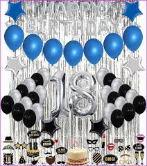 Maybe you would like to learn more about one of these? 18th Birthday Decorations 18th Birthday Party Balloons Blue Etsy