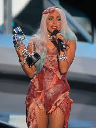 Lady gaga's infamous meat dress from the 2010 mtv video music awards certainly turned heads. Peta S Verdict On Lady Gaga S Meat Dress Not Well Done Time Com