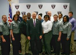 Sheriff David Davis Swears In A Dozen New Bibb County Sheriff S Office Deputies During A Special Ceremony At The Law Bibb County County Sheriffs Sheriff Office