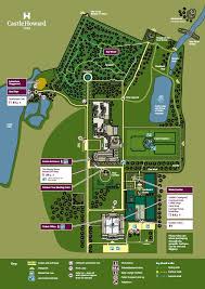 Visitor Map Of The Gardens House Boat Castle Howard Historic Homes