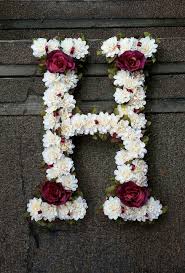 Letter H Floral Pop Of Burgundy Backdrop Wall Decor Wall Art Beautiful Flowers Wallpapers Flower Letters Stylish Alphabets