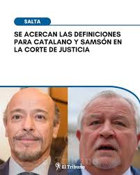 Los jueces Guillermo Alberto Catalano y Ernesto Roberto Samsón finalizarán  sus acuerdos y ya iniciaron trámites de jubilación, por lo que la Corte  arrancará 2026 con dos sillas vacías. Aunque el Ejecutivo