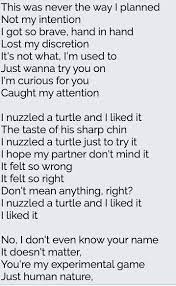 Song lyrics generator / song maker / ideas for lyrics / random songs. I Nuzzled A Turtle And I Liked It Song Lyrics Generator Rap Lyrics Song Lyrics
