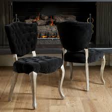 Duke Tufted Velvet Dining Chair Set Of 2 Fabric Dining Chairs Dining Chairs Velvet Dining Chairs