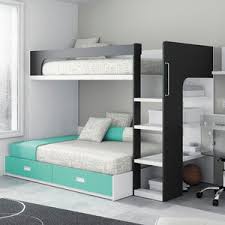 Offered in twin and full in 2 heights. Corner Bunk Bed Touch 45 Ros 1 S A Single Contemporary With Storage Compartment