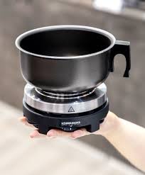 Die Kleinste Elektrische Automatik Kochplatte Der Welt Made In Germany By Rommelsbacher Auch Im Set Mit Topf Und Espressokocher Kochen Und Backen Heizgerate