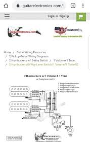 Find pickup wiring diagrams for every combination of pickups you can think of. 5 Way Switch Diagram For 2 Humbuckers 1 Volume 1 Tone Help Seymour Duncan User Group Forums