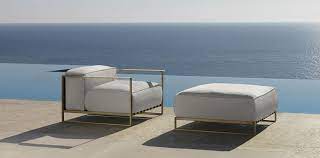 The largest selection of outdoor products in orange county! Santafe Garden Ottoman In Stainless Steel Idd