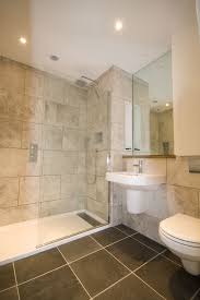 Chadwick Dryer Clarke Studio Brown Tile Bathroom Beige Bathroom Inexpensive Bathroom Remodel