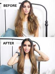 This will help focus the direction of airflow and help you keep control of your hair. How To Blow Dry Curly Frizzy Hair To Get Straight Hair